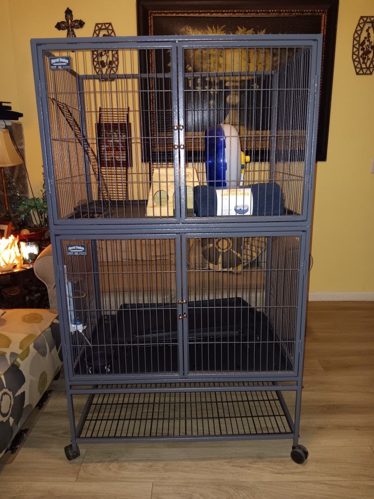 Ferret Nation Cage Model 182 With Extras