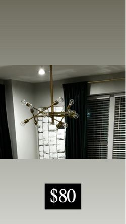 Brass Multi-Arm Chandelier