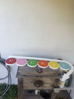 Solid Wood Pick Up Sign
