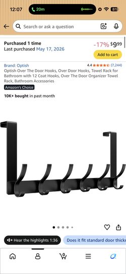 Over The Door Hooks