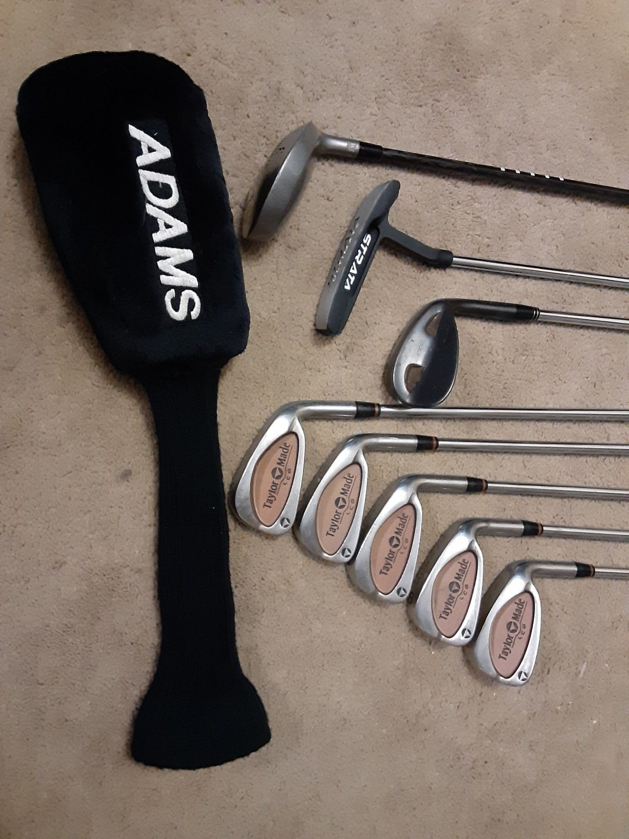 Taylor's Made irons Golf clubs Adam's Strata & new bag