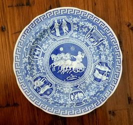 SPODE BLUE ROOM COLLECTION/ GREEK SCENES PLATE