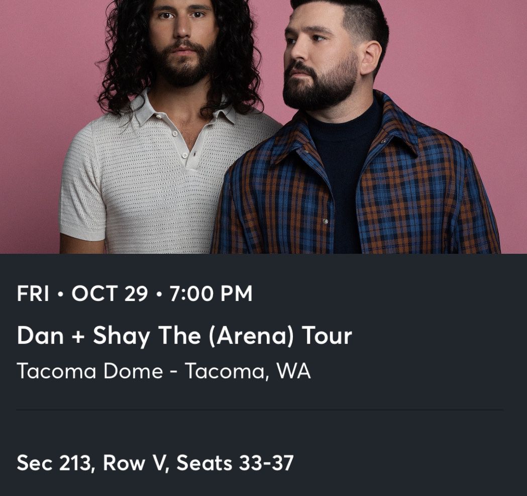 5- Dan & Shay Concert Tickets
