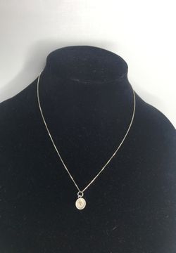 Vintage Sterling Silver Authentic Mexico Sombrero Pendant .5” Necklace 18” 16-01