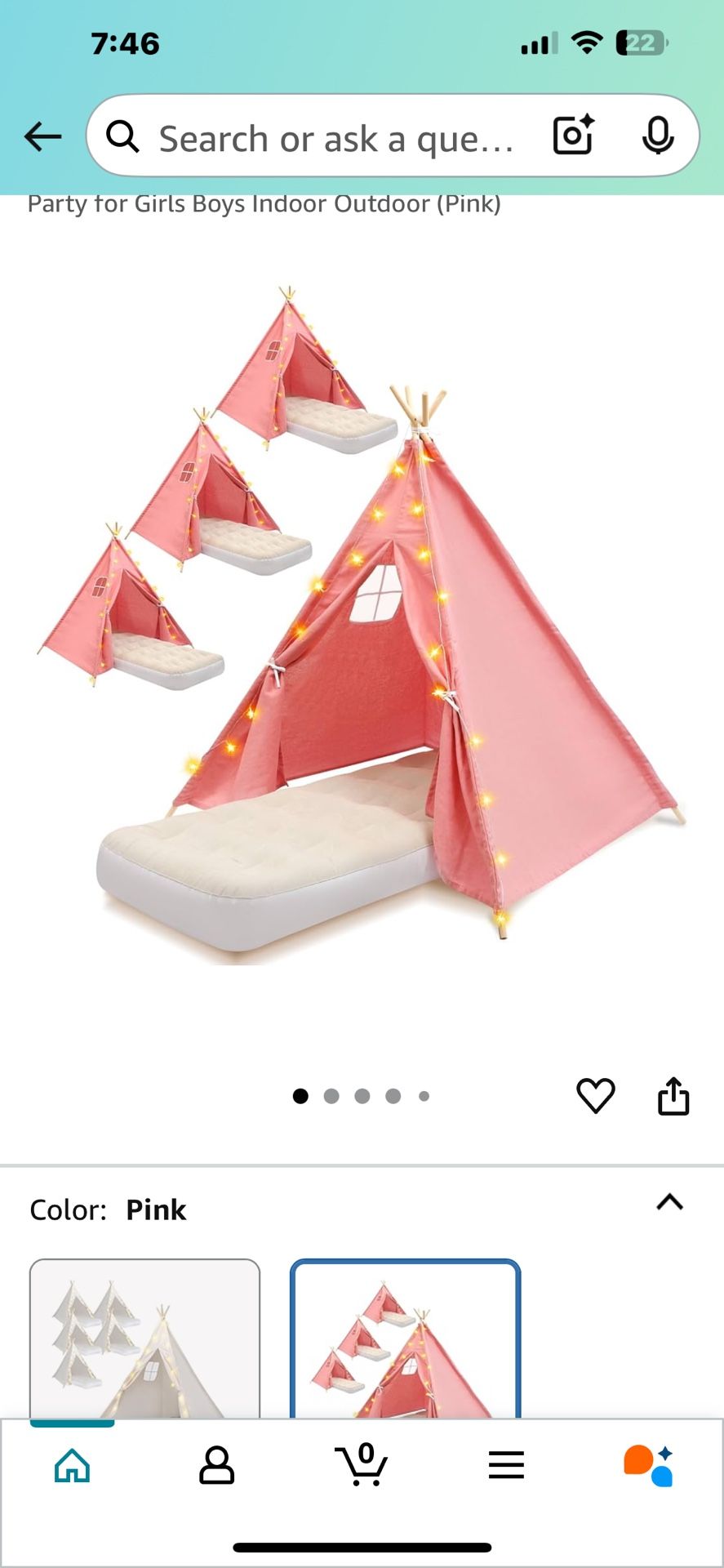 Kids Teepee Tent