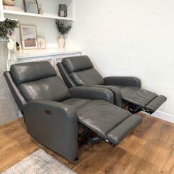 Leather Power Rocking Recliner Chairs 