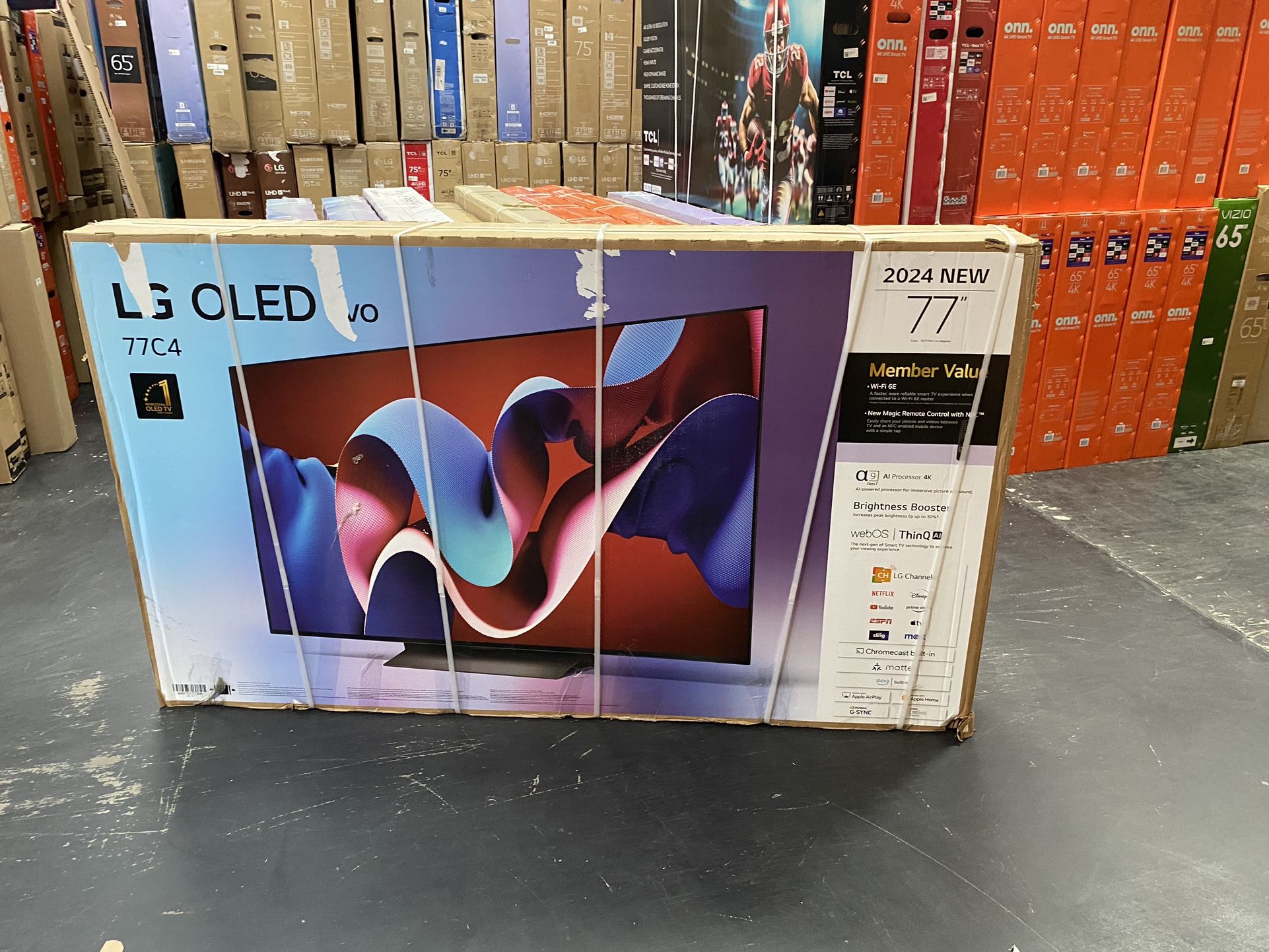 77”LG OLED C4 4K SMART TV