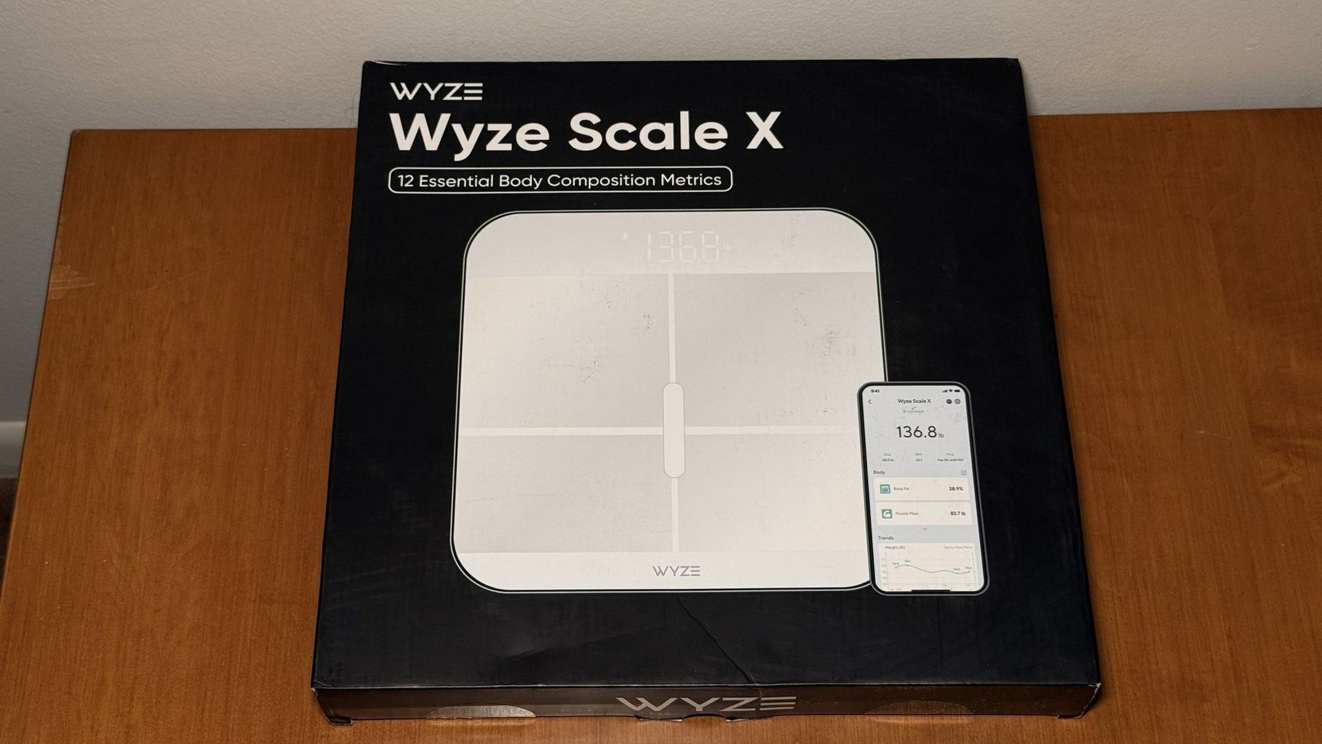 Wyze Smart Scale X - Digital Bathroom Scale for Body Weight, BMI, Body Fat