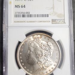 1899 Morgan Dollar MS 64 NGC Silver $1 Uncirculated Coin