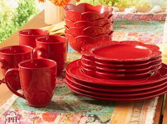 Princess House 16 PC Set / Set De 16 Piezas De Ruby Marbella De Princess House