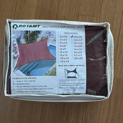 Rectangle Sun Shade Sail 10 X 15 New