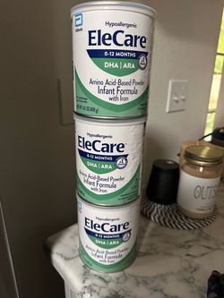 EleCare Hypoallergenic Infant Formula 3 cans