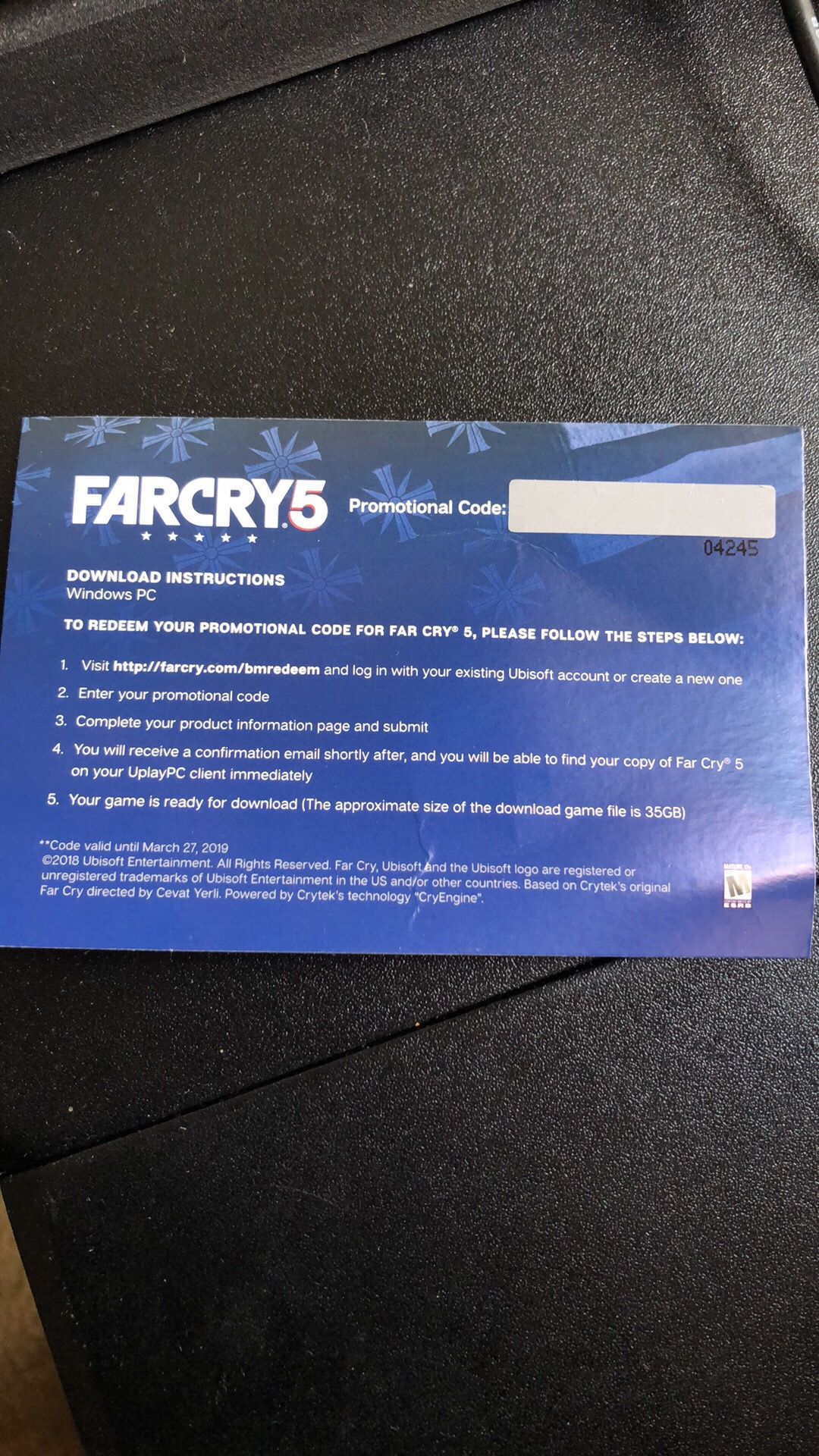 FARCRY5 Full game PC code