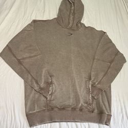 Men’s Gymshark Oversized Hoodie Washed Brown
