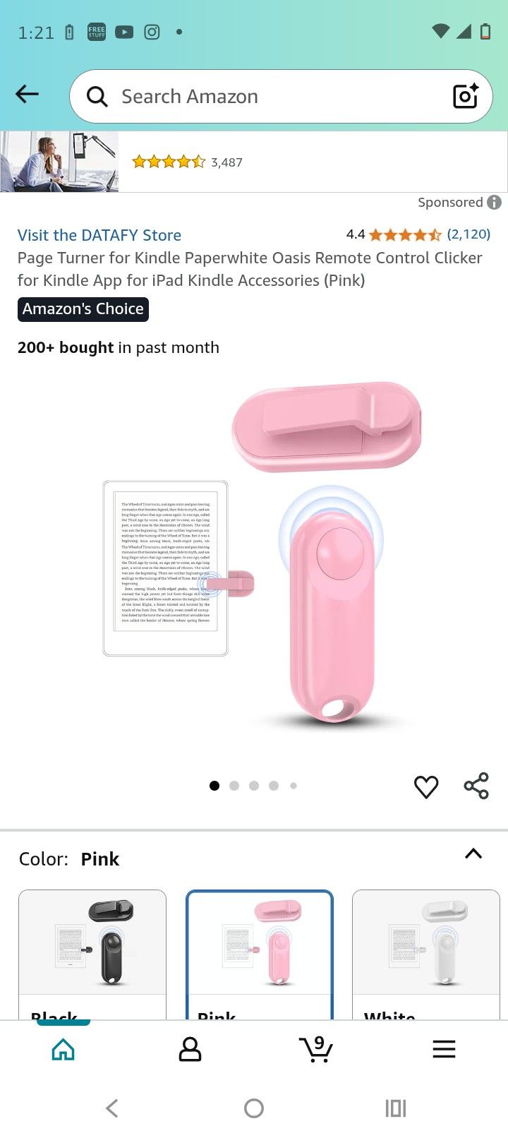 Pink Kindle Book Turner
