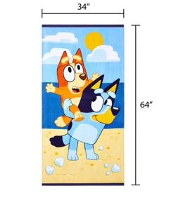 Licensed Character Kids Beach Towel, 36" x 64"