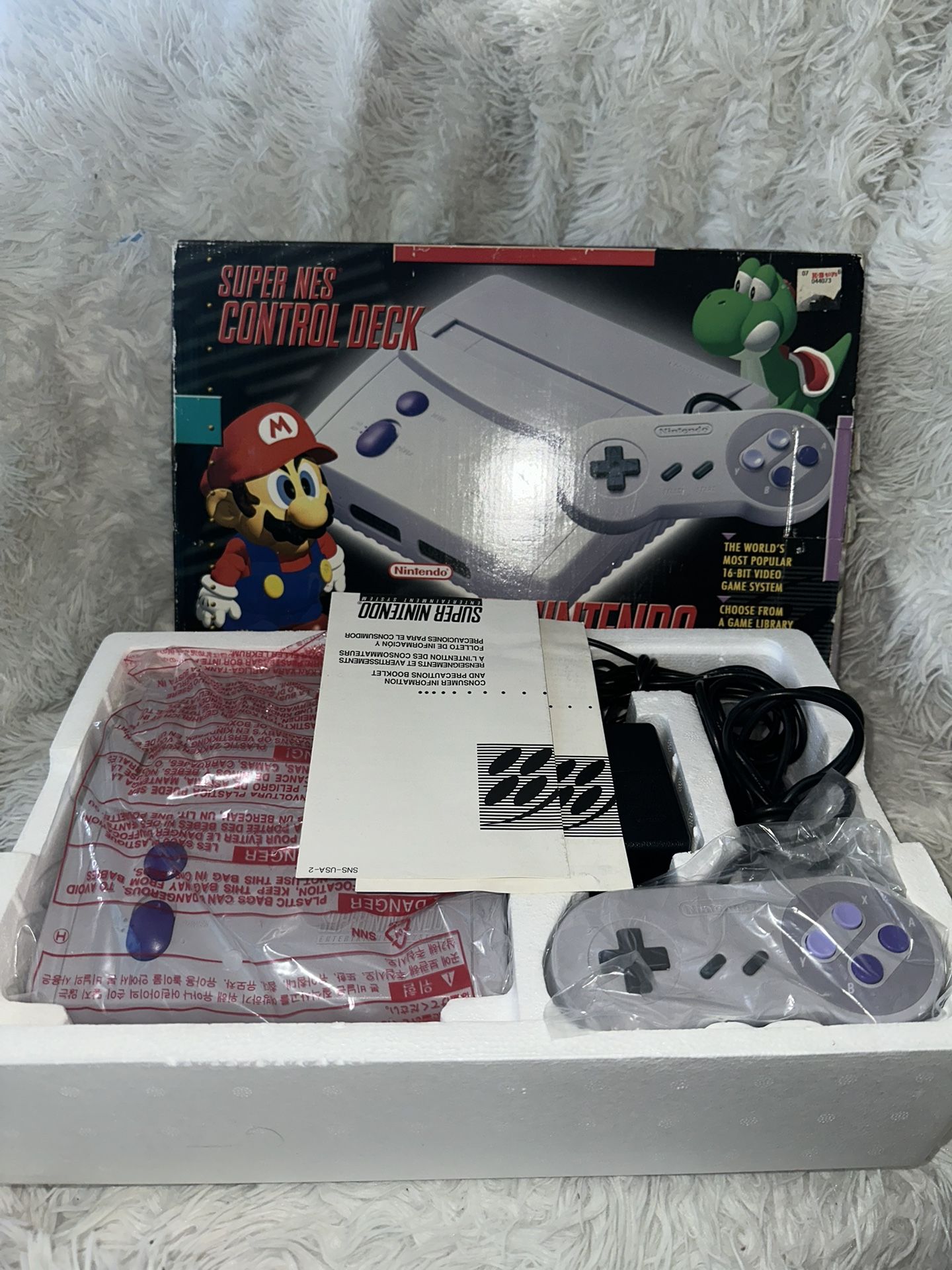 Super Nintendo SNES Control Deck Mini Jr System - CIB