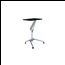 Unique Furniture Texas Adjustable Workpad Black Laptop Cart