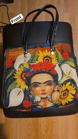 Frida Kahlo Printed Canvas Tote Bag – Brand New / Never Used!
