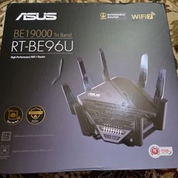 ASUS RT-BE96U BE19000 802.11BE Tri-Band Performance WiFi 7 Extendable Router