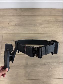 Safe Life Defense Tactical Belt / Blackhawk lvl 3 Duty Holster/ Safelife Defense Triple Mag Pouch