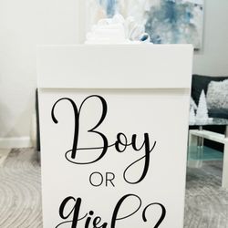 Gender Reveal Box  (Baby Boy Or Girl) 