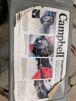 Snow chain. Traction cables