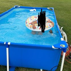 Intex Pool With Heated Pool Cover ( Not Pictured ) 