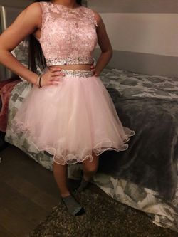 pink dress size small