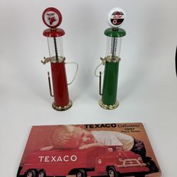 Vintage Texaco Gas Pump Models with 1997 Collector’s Price Guide