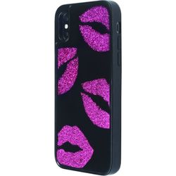 iPhone X case Hidden Glitter Lips