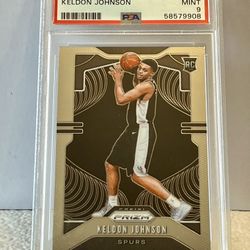 2019 Panini Prizm MELSON Johnson RC #273 PSA 9 Mint Spurs