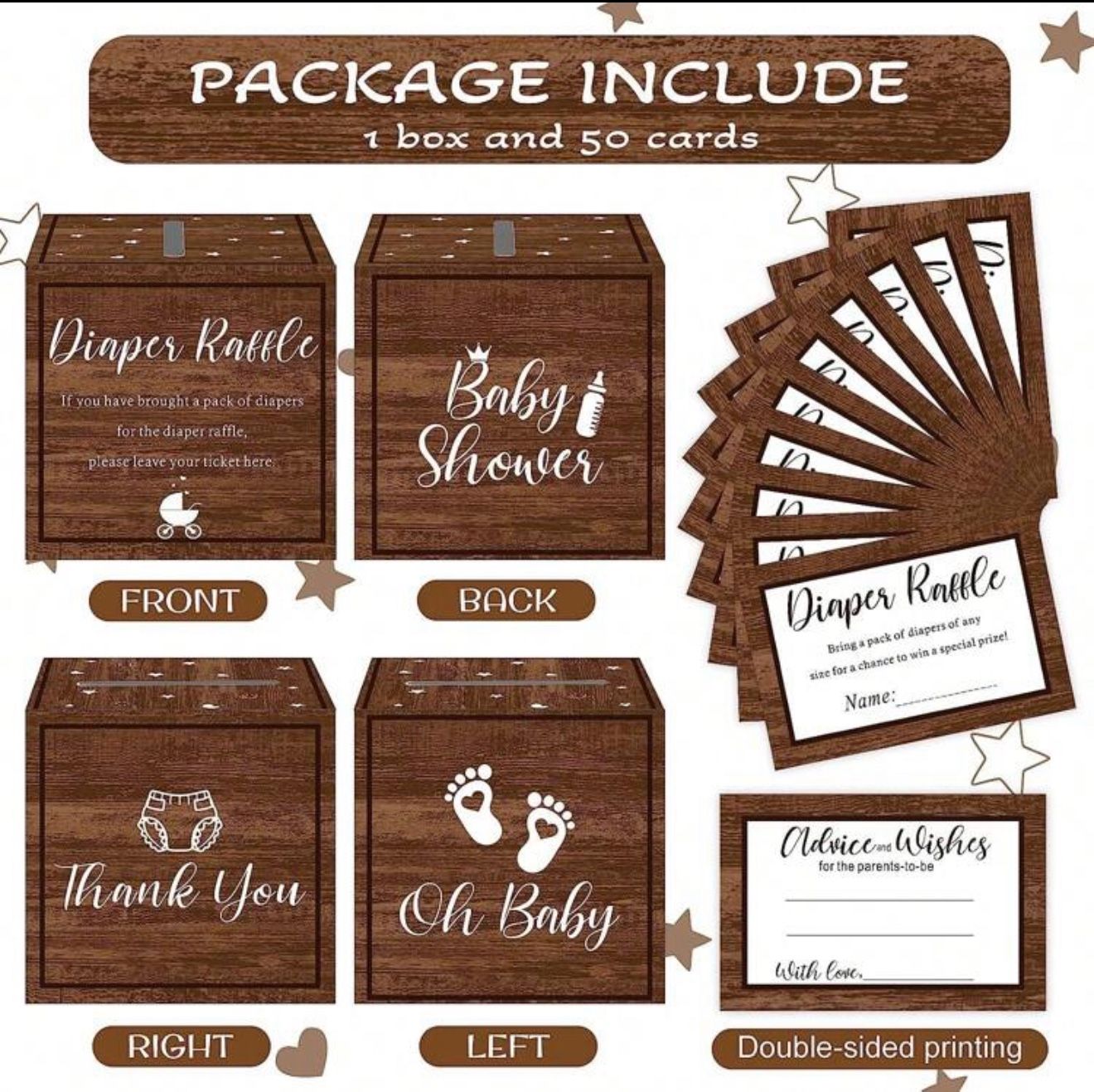 Baby Shower Diaper Box Raffle