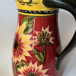 Sunflower pier one pitcher