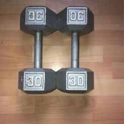 2 PESAS DE 30 LIBRAS
