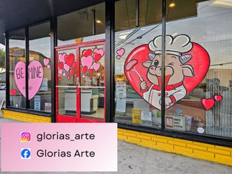 Window Paint/ Window Art/ Window Mural