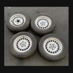 4 - 195/70r14 5x120 5x4.72 Bmw Wheels Rims With Tires!!!