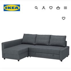 IKEA FRIHETEN GRAY SLEEPER SOFA