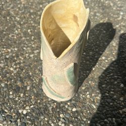 Lead Free Glazed Pottery Tall Vase 