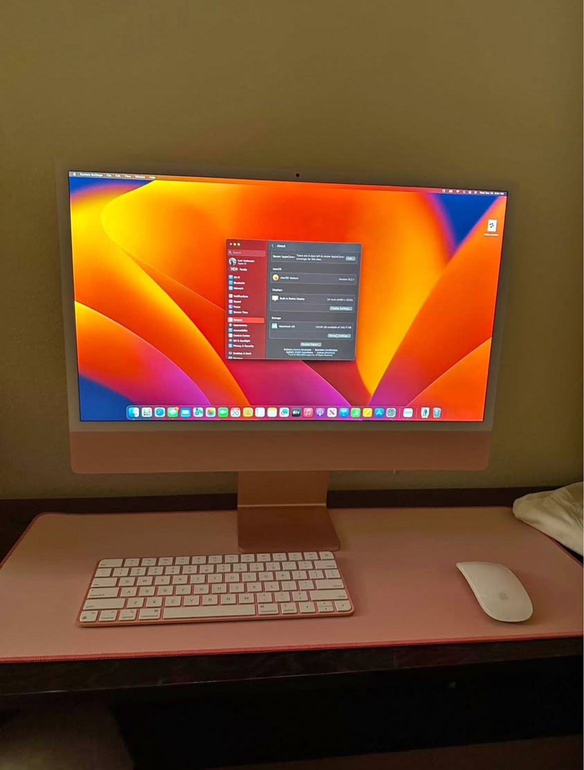 ¡Mac 24" with Retina 4.5K display All-In-One - Apple M1 - 8GB Memory - 256GB SSD - Pink