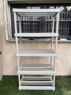5-tier keter grey plastic storage shelf - See My Other Items 😎