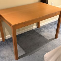 Beautiful Wood Writing Desk with Drawer