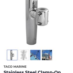 Stainless Steel Clamp-On Rod Holders 