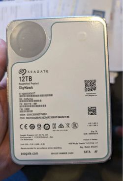 Seagate 12tb SkyHawk Surveillance Internal Hard Drive