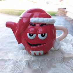 Ceramic M&M Decorative Teapot