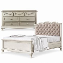 ROMINA LUXURY FULL BED + MATCHING DRESSER – $799 TOTAL
