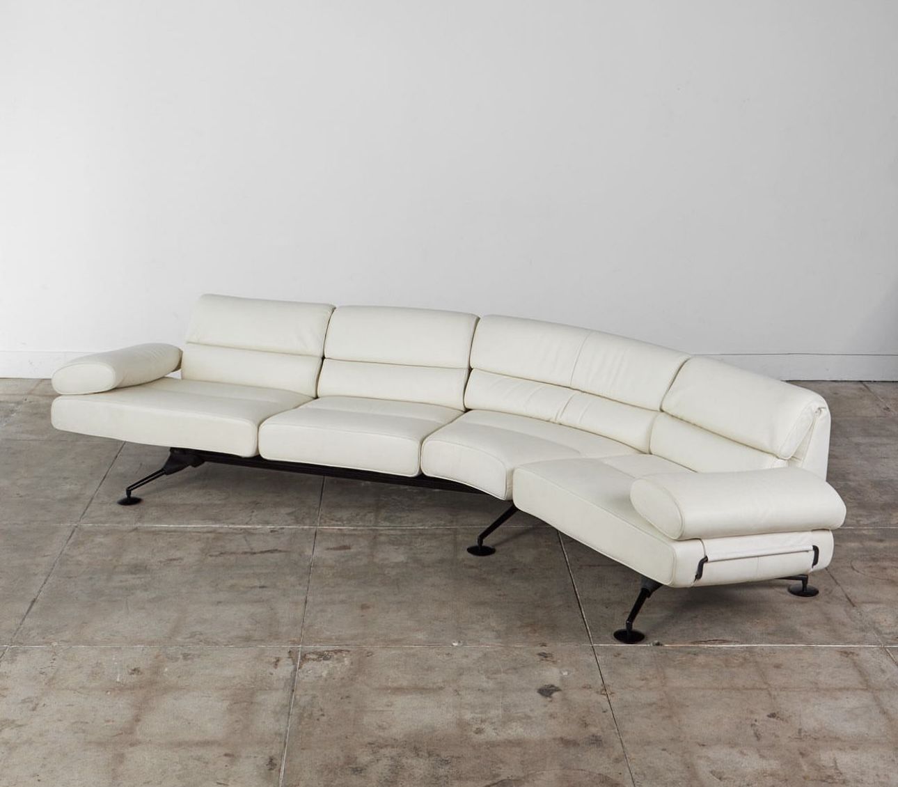 De Sede DS 470 Cream Leather Sofa