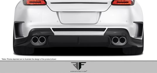 2010-2013 Porsche Panamera Carbon AF-1 Wide Body Rear Add-Ons with Rear Diffuser ( CFP ) - 3 Piece (S)
