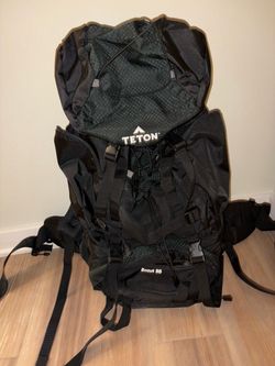 Teton Scout 55L Hiking Backpack – Black – Like New