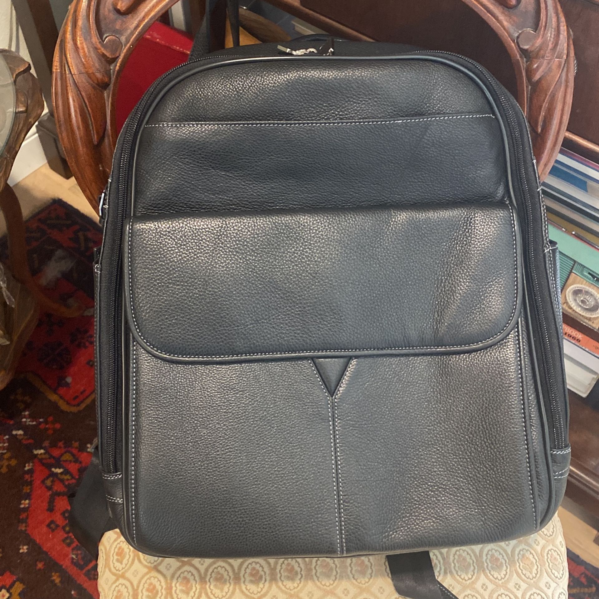 Johnston Murphy Leather Backpack NWOT